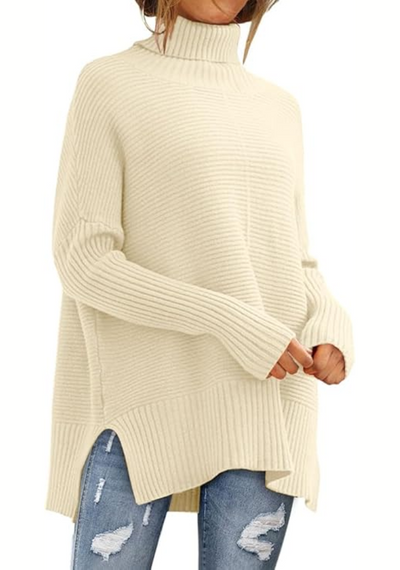 Beatrice | Elegant High-Necked Jumper