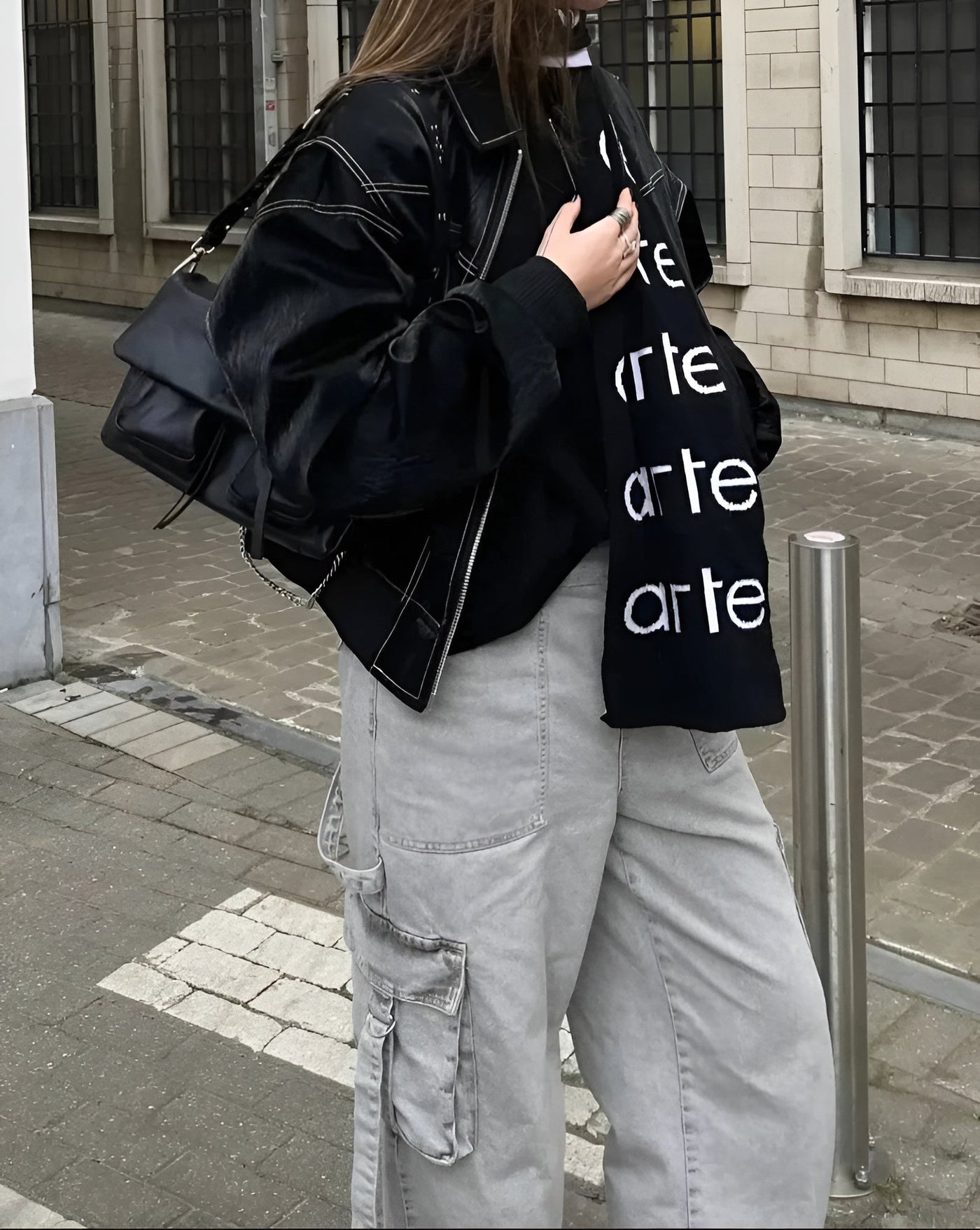 Lexi | Trendy Faux Leather Bomber Jacket