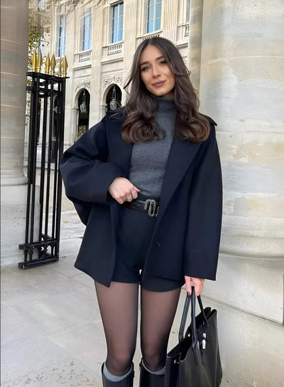 Lizzy | Trendy Oversized Wool Coat