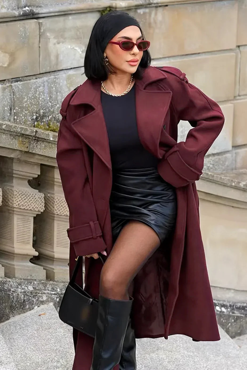 Romee | Classy Burgundy Jas